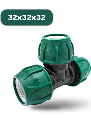 Poelsan Kablin Te 32X32X32 Kangal Boru Ekleme Te Sulama Borusu Kaplin Te