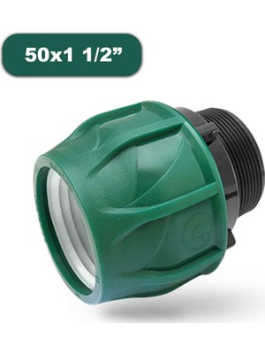 Poelsan  Kablin Erkek Adaptör 50X1 1/2" Sulama Borusu Bağlantı Malzemesi