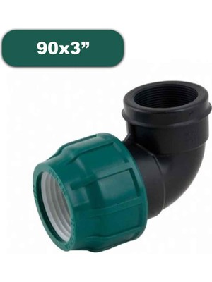 Poelsan Kablin Dişi Dirsek 90X3" Sulama Borusu Bağlantı Malzemeleri