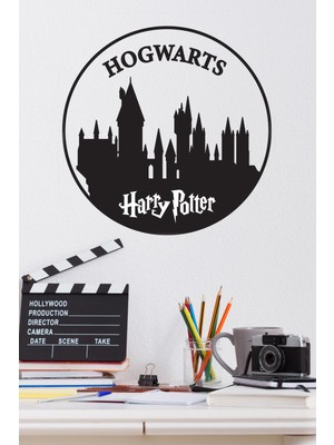 Gifi Duvar Sticker Harry Potter Hogwarts Bina Lisanslı Tasarım 30X30CM