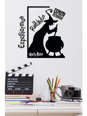 Gifi Duvar Sticker Harry Potter Expelliarmus Expecto Patronum Lisanslı