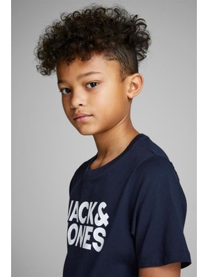 Jack & Jones Bisiklet Yaka Logolu Tişört