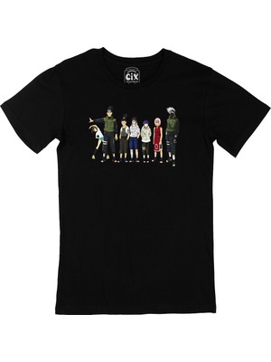 Cix Naruto Team Siyah T-Shirt