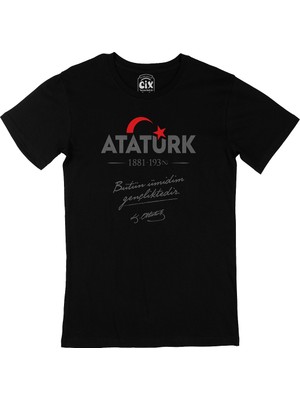 Cix 29 Ekim Atatürk Gençlik Siyah T-Shirt