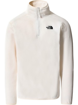 The North Face 100 Glacier 1/4 Zip Erkek Bej Polar Sweatshirt