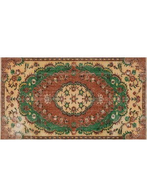 Sempati Halı Eskitme El Dokuma Vintage Halı 154 x 271 cm 8289