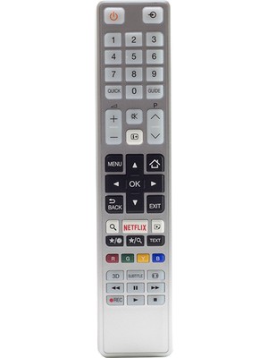 Toshıba CT-8054 Netflıx Tuşlu Beyaz Lcd/led Tv Kumanda