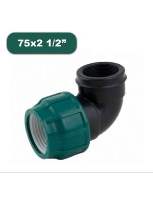 Poelsan Kablin Dişi Dirsek 75X 2 1/2" Sulama Borusu Bağlantı Malzemeleri
