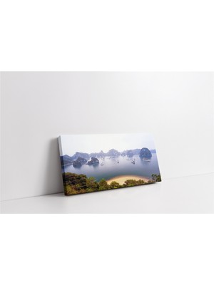 Tablosan Vietnamda Güneş Doğarken Kanvas Tablo