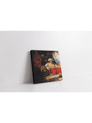 Tablosan Aslan ve Sultan Kanvas Tablo