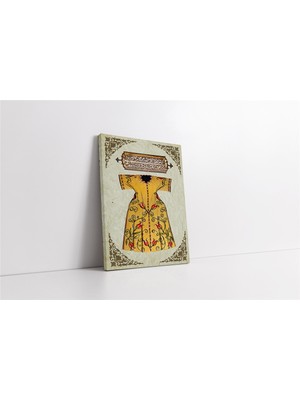 Tablosan Kitabeli Osmanlı Kaftanı Kanvas Tablo