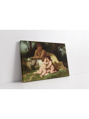Tablosan Nymphs ve Satyr Kanvas Tablo