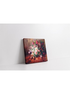 Tablosan Vazoda Çiçekler Kanvas Tablo