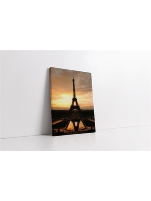 Tablosan Eyfel Gün Batımı Kanvas Tablo