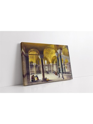 Tablosan Osmanlı Imparatorluğu Zamanı Ayasofya Camii Kanvas Tablo