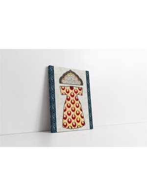 Tablosan Kitabeli Osmanlı Kaftan Kanvas Tablo