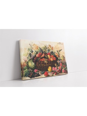 Tablosan Karışık Meyve Sepeti Kanvas Tablo