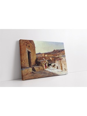 Tablosan Köy Yaşamı Kanvas Tablo