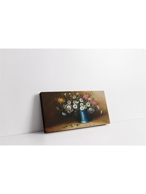 Tablosan Vazoda Çiçekler Kanvas Tablo