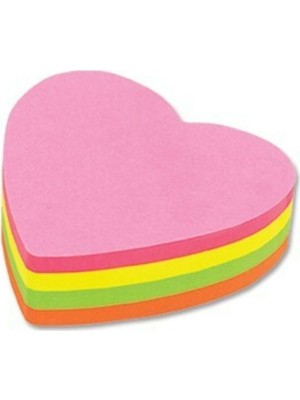 Noki Memo Kalp Şekilli 5 Renk 80 Sayfa