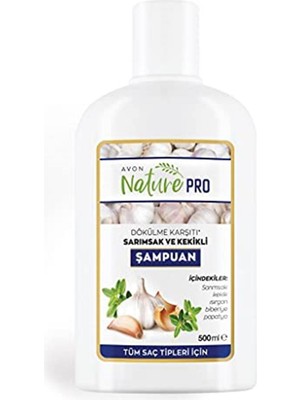 Avon Nature Pro Sarımsak ve Kekikli Şampuan 500 Ml.Şampuan