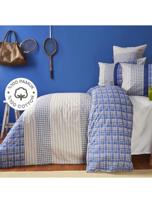 Nautica Home Lord Howe İndigo %100 Pamuk Çift Kişilik Nevresim Takımı