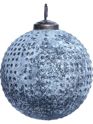 Yargıcı Yuvarlak Cam Ağaç Süsü (10 cm)
