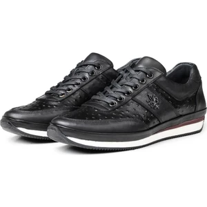 Ostrich Plane Deri Erkek Günlük Ayakkabı