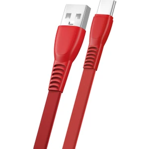 Fit Plus Flat FS-403 Type-C Data/şarj Kablosu 2.4A 1mt