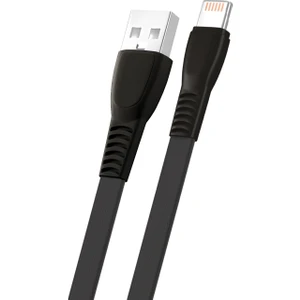 Fit Plus Flat FS-402 Lightning Data/şarj Kablosu 2.4A 1mt