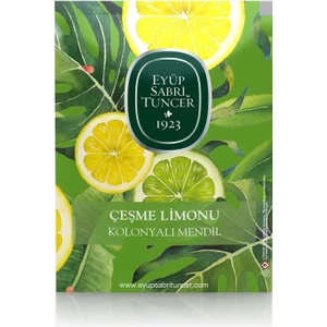 Eyüp Sabri Tuncer Çeşme Limonu Kolonyalı Mendil 9X12 cm (Büyük) - 30'lu