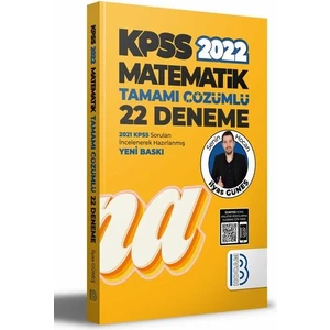 Benim Hocam Yayınları  2022 KPSS Matematik Tamamı Çözümlü 22 Deneme