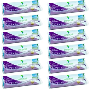 65X80CM Büyük Boy Çöp Torbası - 12 Adet Rulo 10LU