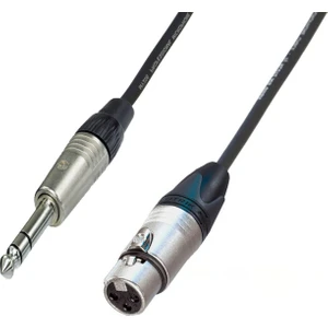Klotz & Neutrik Xlr Dişi - 1/4'' Trs Stereo Jack Profesyonel Balanslı Kablo Mavi - 4 Metre
