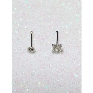 Begonia Accessories 925 Ayar Gümüş zirkon taşlı 2 adet Hızma