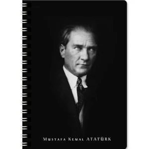 Keskin Color Atatürk Karton Kapak 80 Yaprak A6 Çizgili Not Defteri Model-2