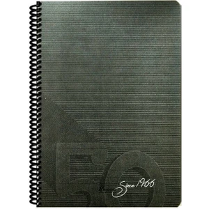 Keskin Color Since 1966 Spiralli Siyah Plastik Kapak 80 Yaprak 19X25 Kareli Defter
