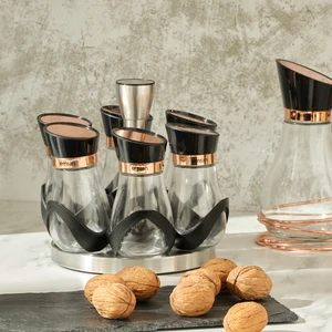 Alpha 7 Parça Baharat Takımı Rosegold