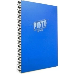 Punto Mavi Spiralli Plastik Kapak 60 Yaprak A4 Çizgili Defter