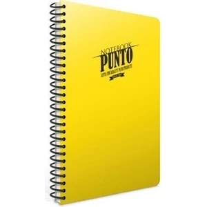 Punto Sarı Spiralli Plastik Kapak 60 Yaprak A4 Kareli Defter
