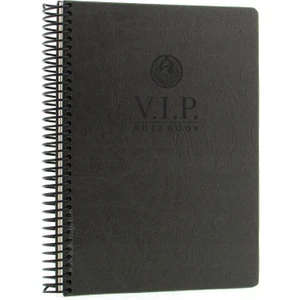 Vip Füme Spiralli Sert Kapak 140 Yaprak 17X24 Çizgili Defter