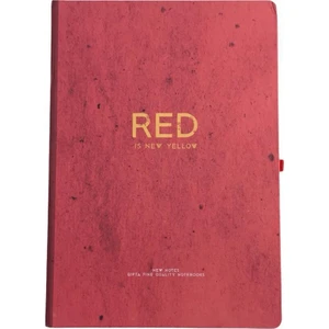 New Notes Red Is New Yellow Ciltli Sert Kapak 120 Yaprak 17X24 Çizgili Defter