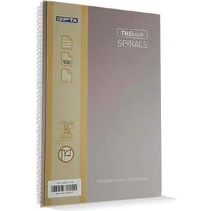 The Book Spirals Vizon Sert Kapak 100 Yaprak A4 Kareli Defter