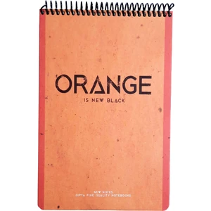New Notes Orange Is New Black Spiralli Sert Kapak 100 Yaprak 17X24 Çizgili Bloknot