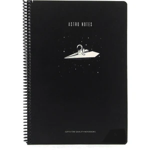 Astro Notes Uçak Spiralli Karton Kapak 80 Yaprak A4 Kareli Defter