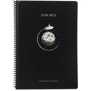Astro Notes Roket Spiralli Karton Kapak 80 Yaprak A4 Kareli Defter