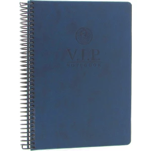 Vip Lacivert Spiralli Sert Kapak 140 Yaprak 17X24 Çizgili Defter
