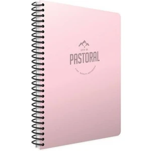 Pastoral Spiralli Pembe Plastik Kapak 60 Yaprak A4 Kareli Defter