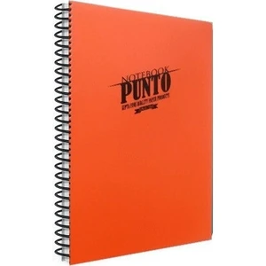 Punto Spiralli Turuncu Plastik Kapak 80 Yaprak A4 Kareli Defter