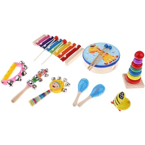 9x Orff Müzik Öğretim Malzemeleri Ahşap Oyuncaklar Bebek Çocuk Duyusal Geliştirme Dıy (Yurt Dışından)